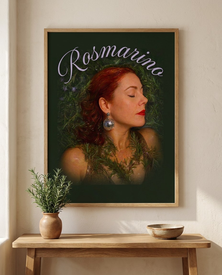 Melli Dorèlli — Rosmarino art print, framed