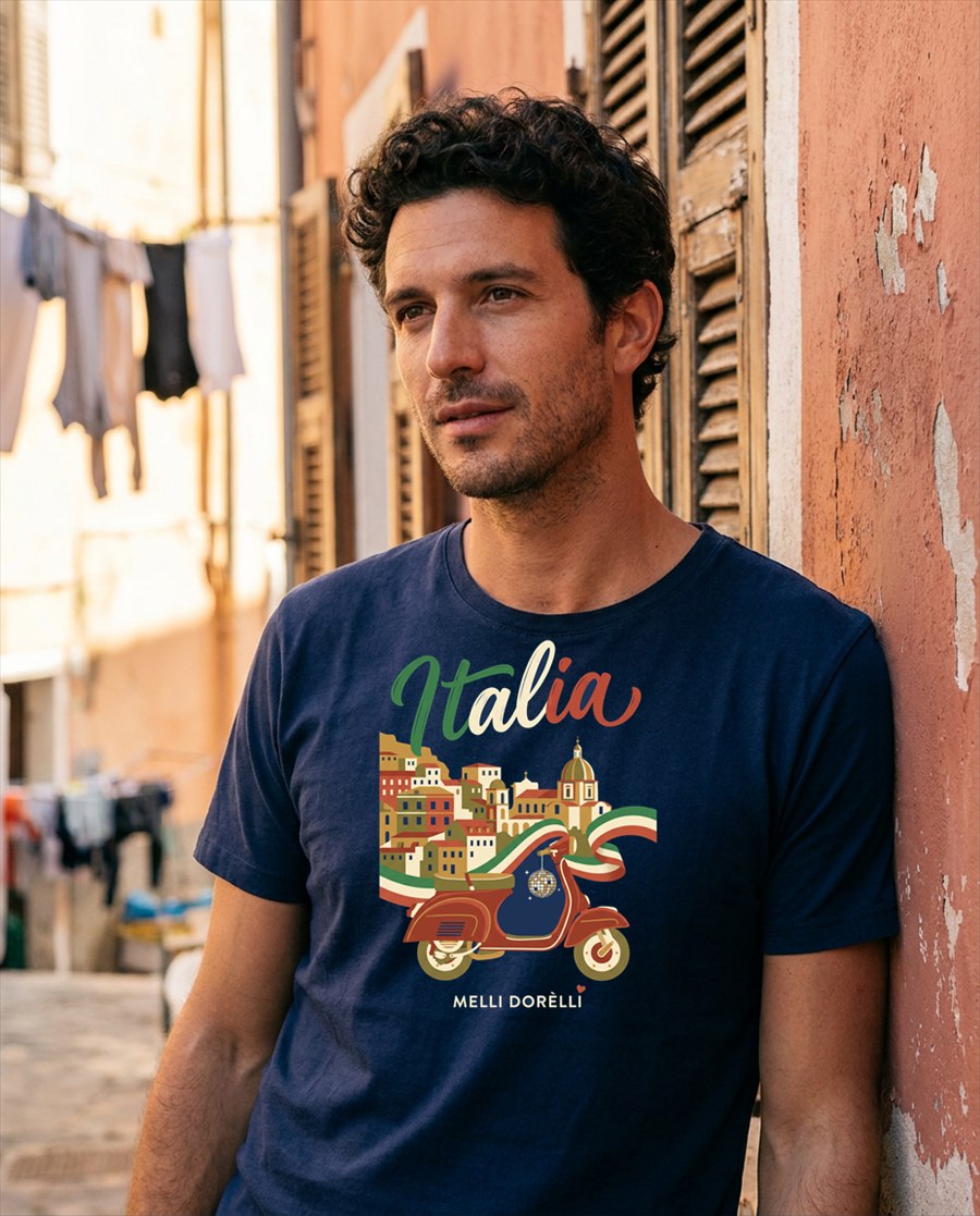 Melli Dorèlli — Italia tee design with vespa