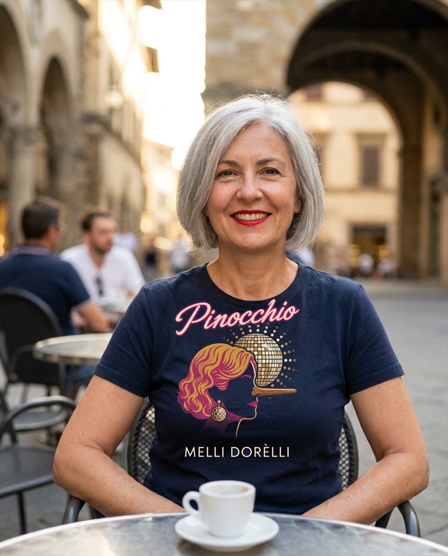 Melli Dorèlli — Pinocchio tee with art deco silhouette