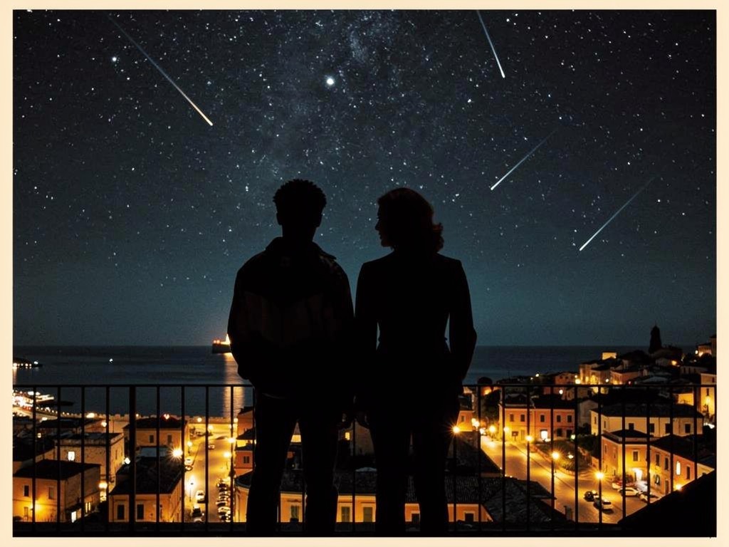 Under the meteor shower